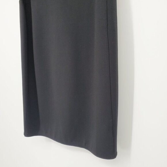 NWT‎ Halston Heritage Off-Shoulder Sheath Dress Little Black Dress Size 6 - Picture 4 of 11